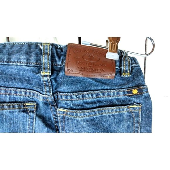 Childrens Lucky Brand blue dark wash faded denim jeans - 7 - Picture 4 of 4